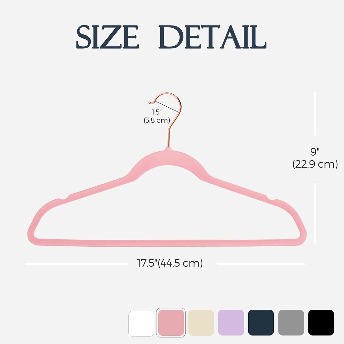 HOUSE DAY Velvet Hangers 30 Pack, Premium Non-Slip Felt Hangers, Sturdy Pink Clothes Hanger Heavy Duty, Space Saving Durable Suit Coat Hanger, 360° Rotating Rose Gold Hook
