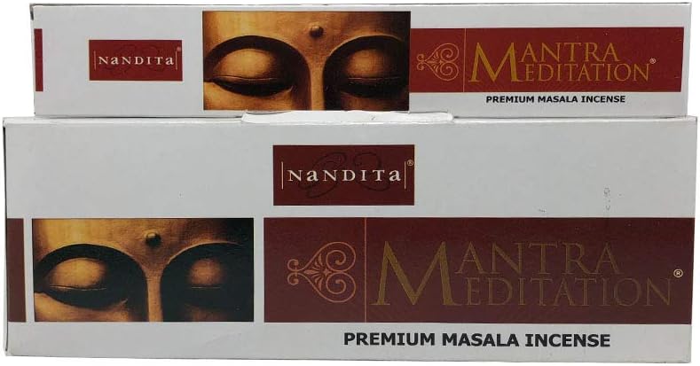 Nandita Mantra Meditation Premium Masala Incense Sticks - Pack of 3 (15 Gram Each)