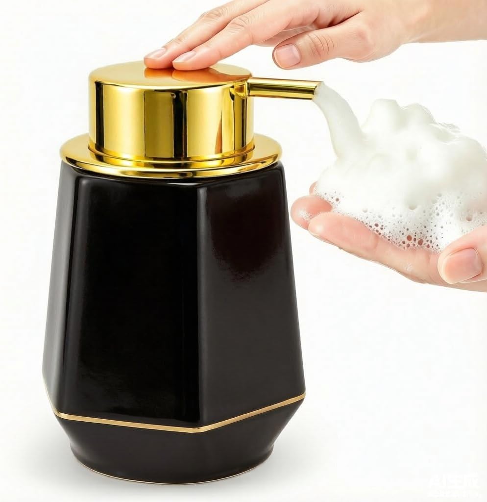 Natheeph Foaming Soap Dispenser 12oz Foam Hand Soap Dispenser Bathroom