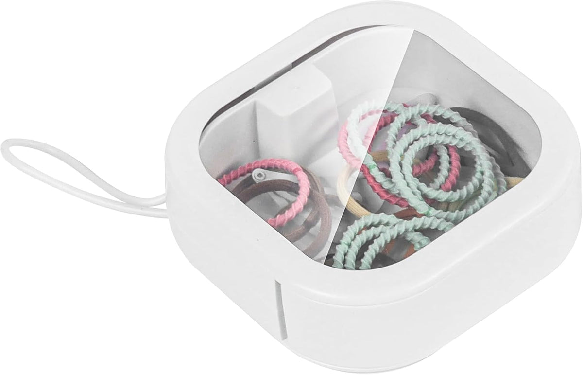 Hair Tie Organizer, Small Portable Hair Accessories Storage Can Be Stackable Or Hung On The Wall, Small Items Holder Hair Tie Organizer for Jewelry Hair Stuff Hair Clip Cotton Swab