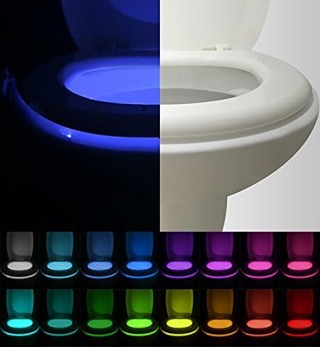 VINTAR 3 Packs Toilet Light, 16 Color Motion Sensor LED Toilet Night Light