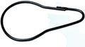 Black Shower Curtain Rings Metal Hooks Ring (24 Pack) Rustproof for Bathroom Shower Rod