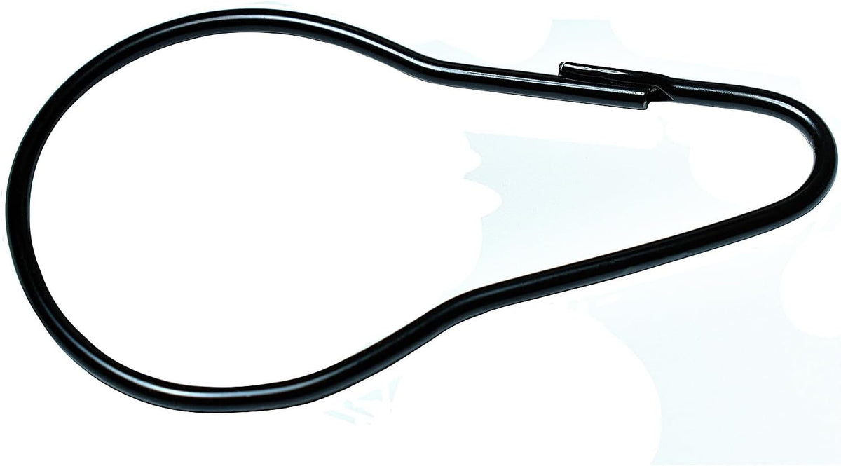 Black Shower Curtain Rings Metal Hooks Ring (24 Pack) Rustproof for Bathroom Shower Rod