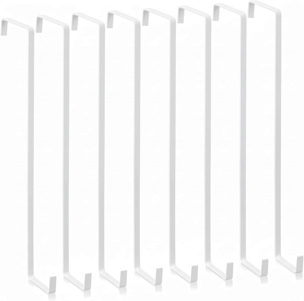 Sratte 8 Pcs Christmas Wreath Hangers for Front Door 14 Inch, White