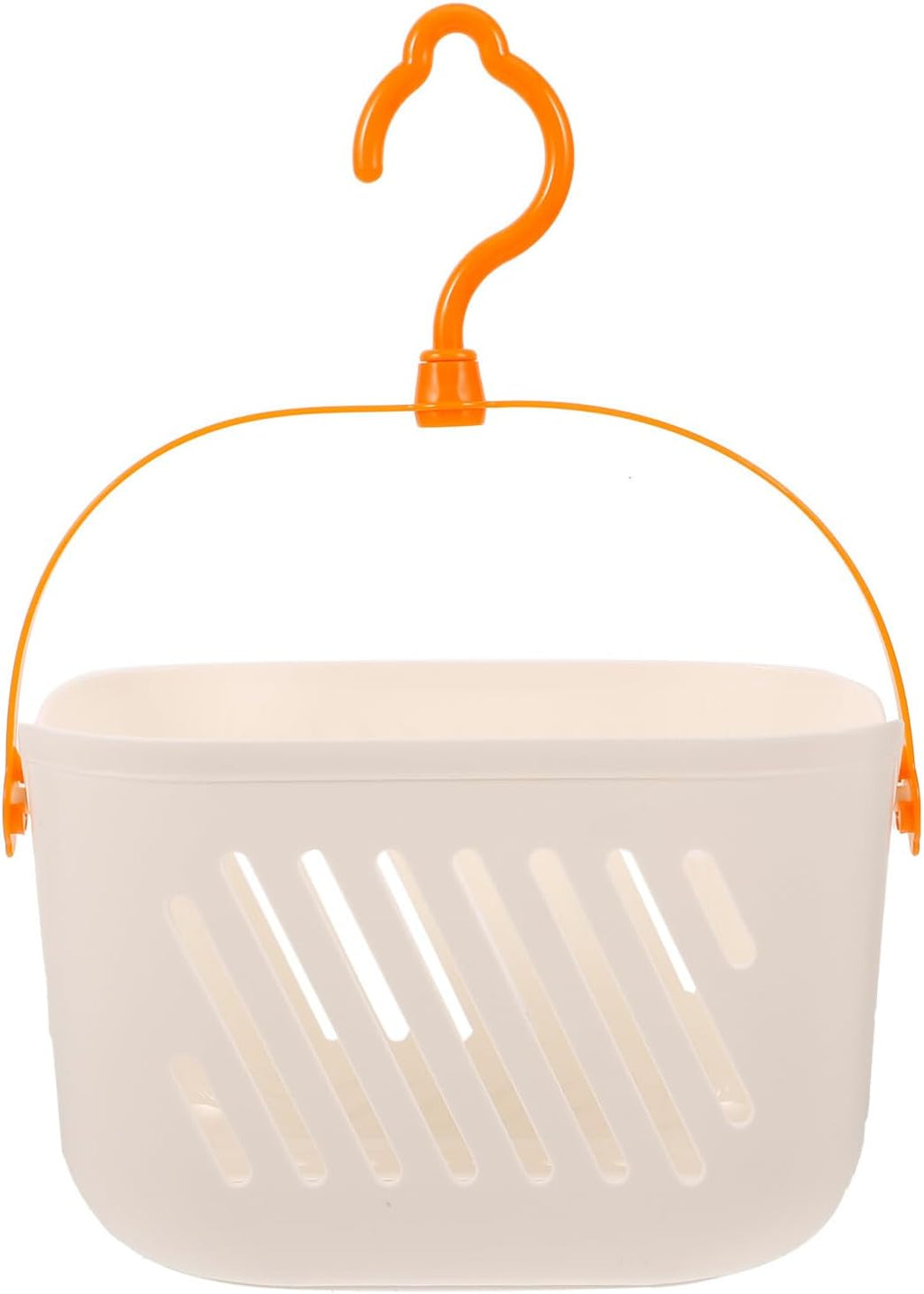 Angoily Small Shower Caddy, Plastic Hanging Basket for Shower with Hook
