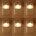 Aultra Night Light LED Night Lights Plug Into Wall - Super Smart Dusk to Dawn Sensor Activated, Automated On & Off, Used for Kitchen, Bathroom, Home Improvement, Bedroom (6-Pack)