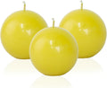 Beeswax Round Ball Candles-3 Inch Hand-Poured Natural Beeswax Candle for Wedding Decoration,Holiday Candles,Home Decor,60 H Long Burning,3pack