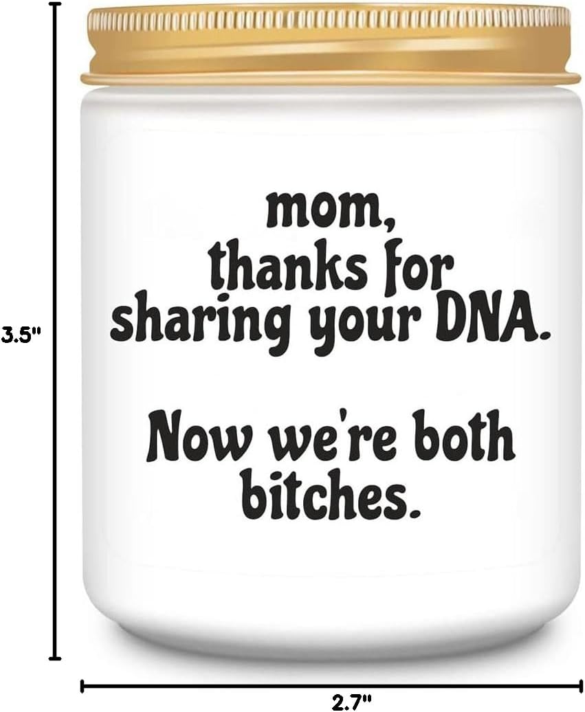 Funny Birthday Gifts for Mom,Mom Gifts from Daughter Son,Unique Mothers Day Thanksgiving Christmas Gift Lavender Scented Candles for Women