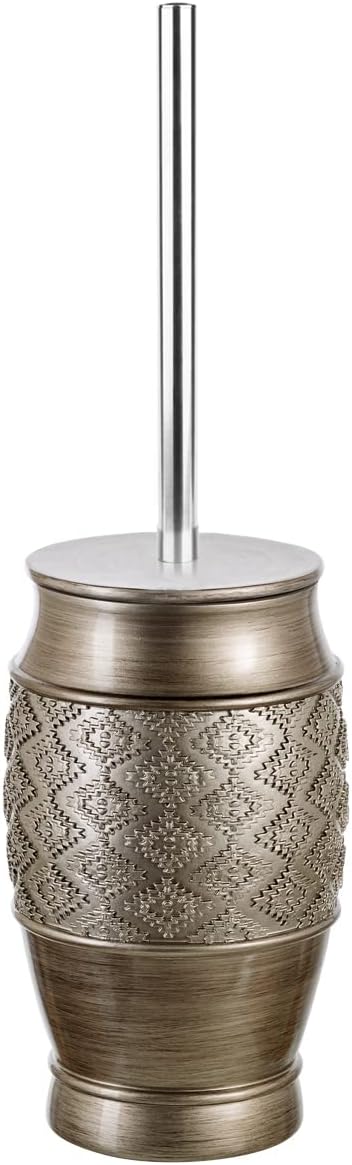 Creative Scents Dublin Silver 6 Piece Resin Bathroom Accessories Set