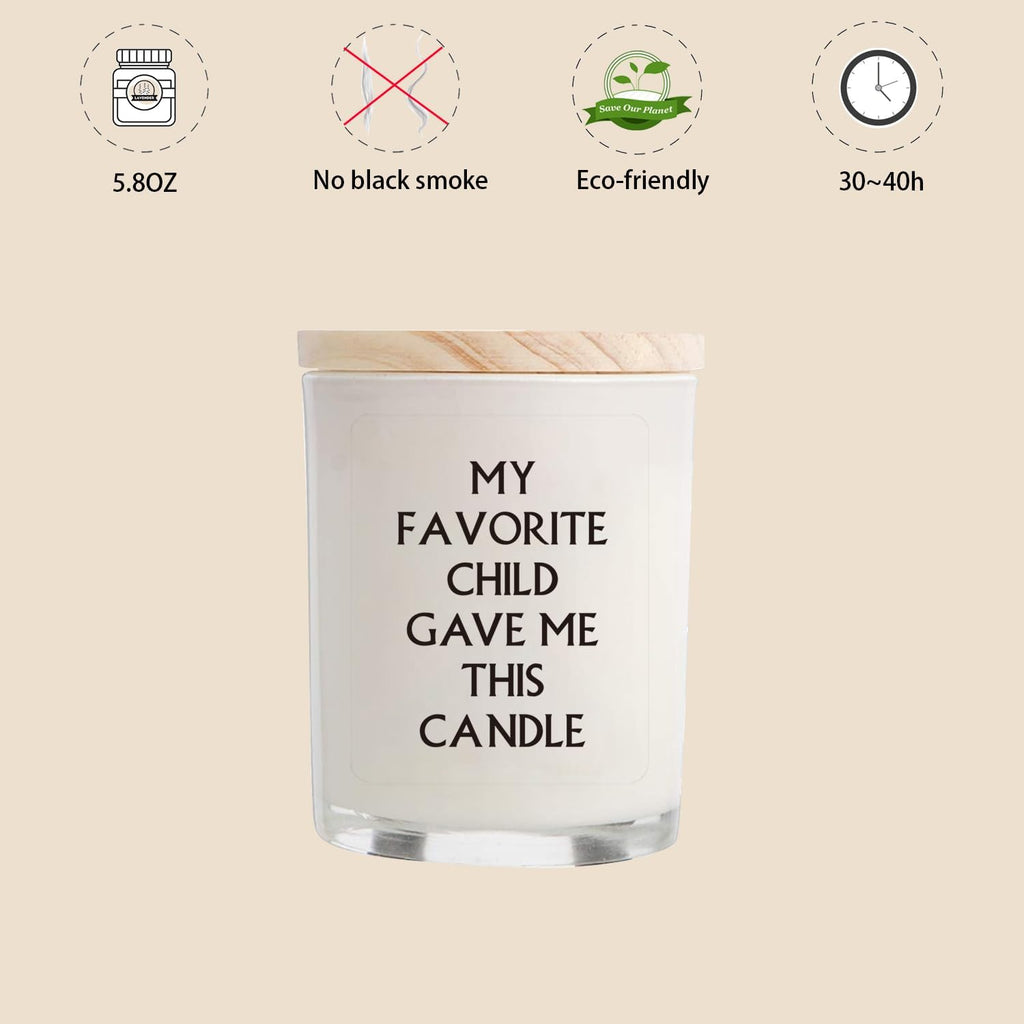 Gifts for Mom from Daughter Son - Funny Birthday & Mothers Day & Thanksgiving & Christmas Gift, Lavender Candles(5.8oz)