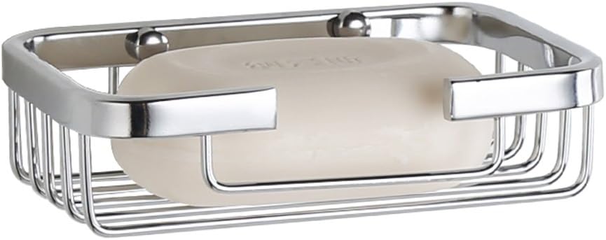304 Stainless Steel Soap Dish Holder,Storage Soap Saver Wall Mounted for Kitchen Sink Bathroom Shower,Drainable and Rust Proof