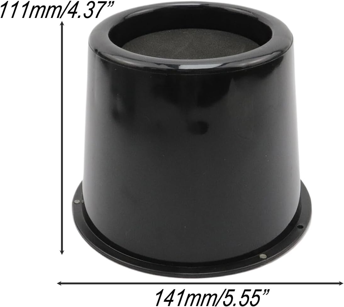 4 Inch Round Bed Risers for Chair,Desk,Sofa, Black 4 Pack
