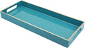 Teal Blue Vanity Tray with Handles, 5.9"*13.7"