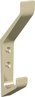 Amerock Emerge Double Prong Golden Champagne Wall-Mounted Hook