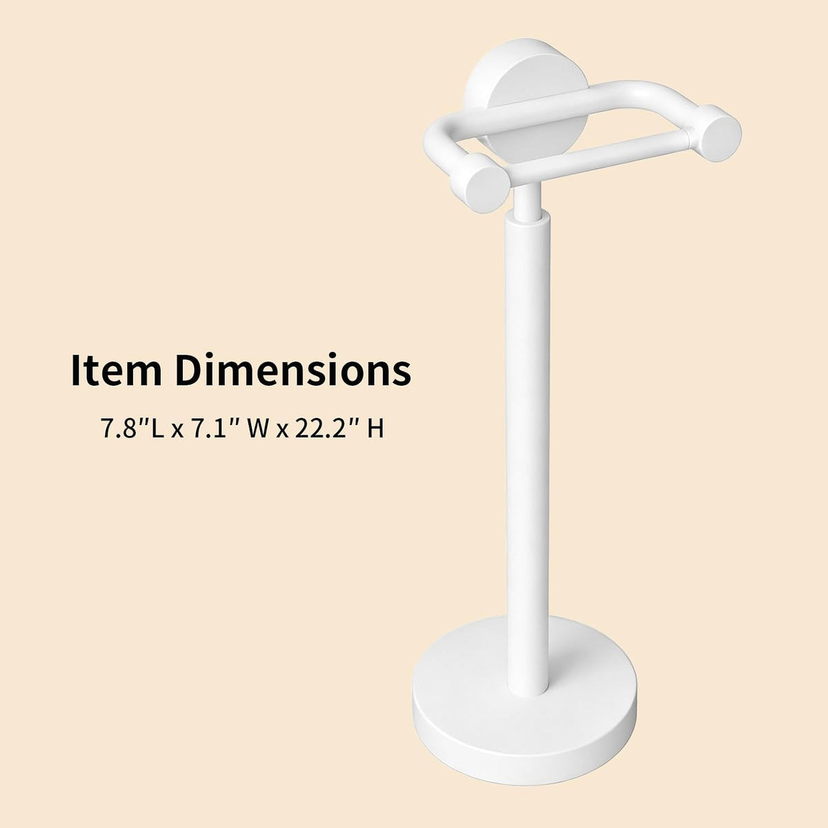 YUMORE Free Standing Toilet Paper Holder Stand Heavy Weighted Base