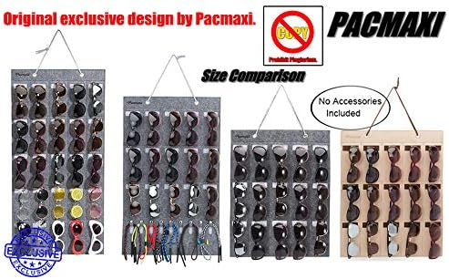 PACMAXI Wall Mounted Sunglasses Storage Organizer Sunglasses Display
