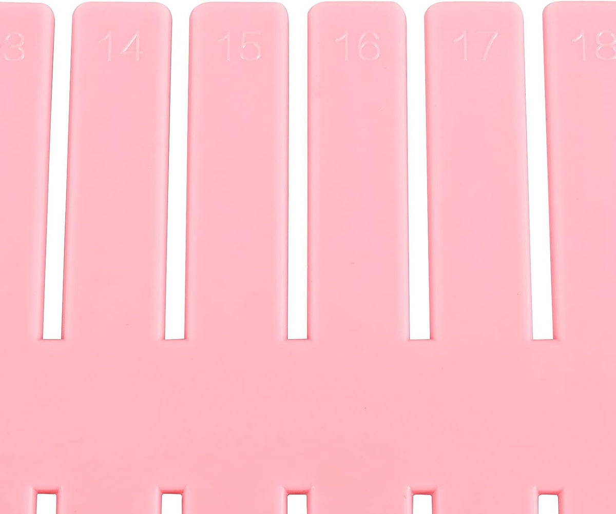 ZOENHOU 60 PCS DIY Drawer Divider Organizers, Pink Grid Drawer Dividers, Adjustable Premium Plastic Organizers for Makeup Drawers Desktop Kitchen Drawer Organizers and Storage, 12.6 x 2.76 Inch