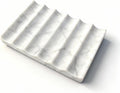 Real Luxurious Natural Marble Soap Dish for Shower,soap Dish for Bathroom,Non-Ceramic/Non-Resin Stone soap Tray（White）
