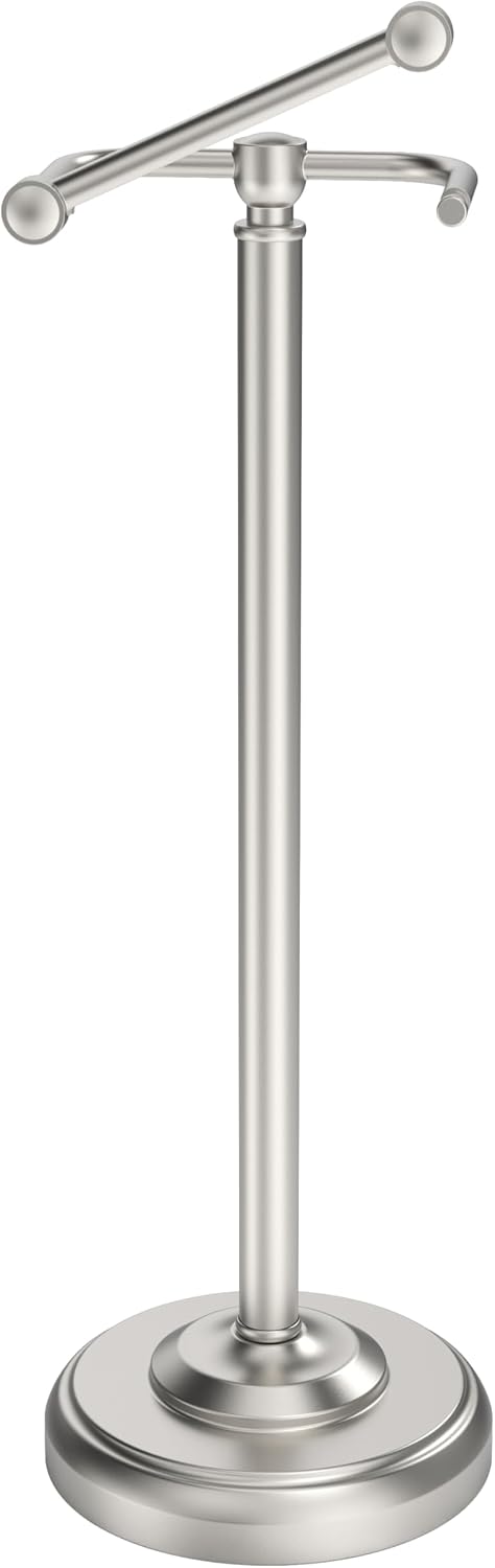 Toilet Paper Holder Stand Stainless Steel & Weight Base, No Tipping