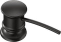Moen 3944BL Deck Mounted Kitchen Soap Dispenser with Above the Sink Refillable Bottle, Matte Black