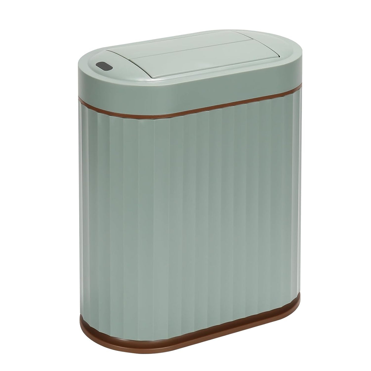 SYNCVIBE Bathroom Sensor Trash Can, 2 Gallon, Butterfly Lid, Green