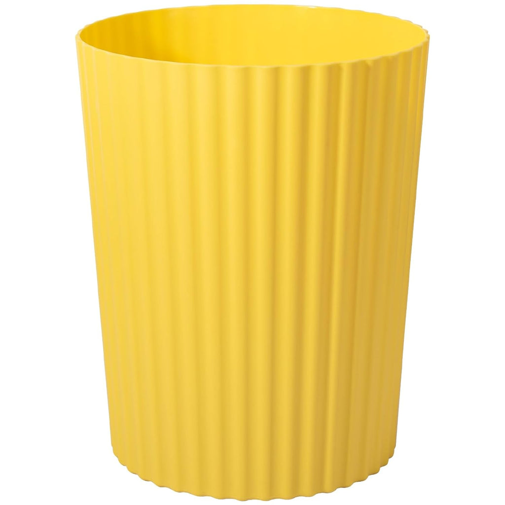 JiatuA Small Bathroom Trash Can Plastic Wastebasket Garbage Can Yellow