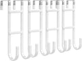 Over the Door Hooks, 4-Pack Scratch-Resistant Over the Door Hanger with Rubber for Hanging Towels, bags, Coats and Keys, Suitable for Most interior doors such as in bathroom, bedroom, and kitchen