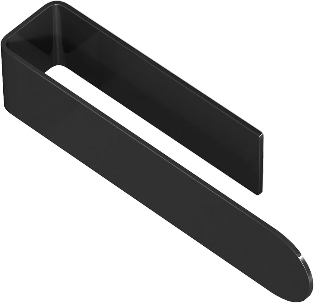 Bethom Adhesive Towel Holder, 8 Inch Hand Towel Racks for Kitchen, Black