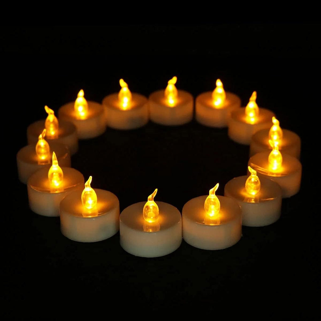Flameless LED Tea Lights Candles Battery Operated Warm Yellow 100 Pack