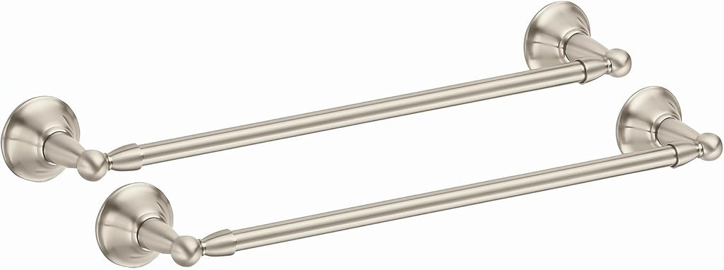 Moen DN6818BN Sage 18-Inch Single Towel Bar, Brushed Nickel (Pack of 2)