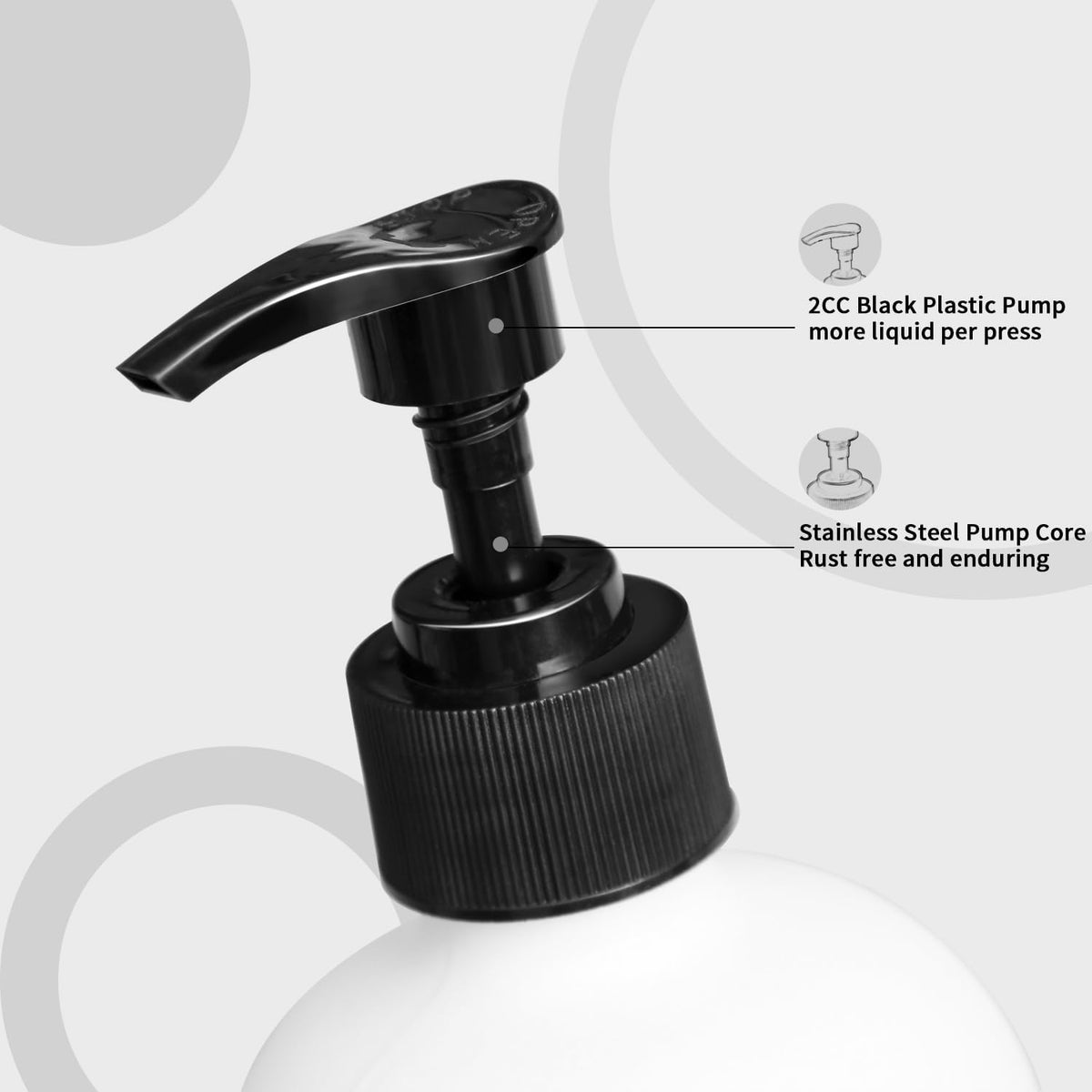 MOMEEMO White Soap Dispenser Bathroom Set