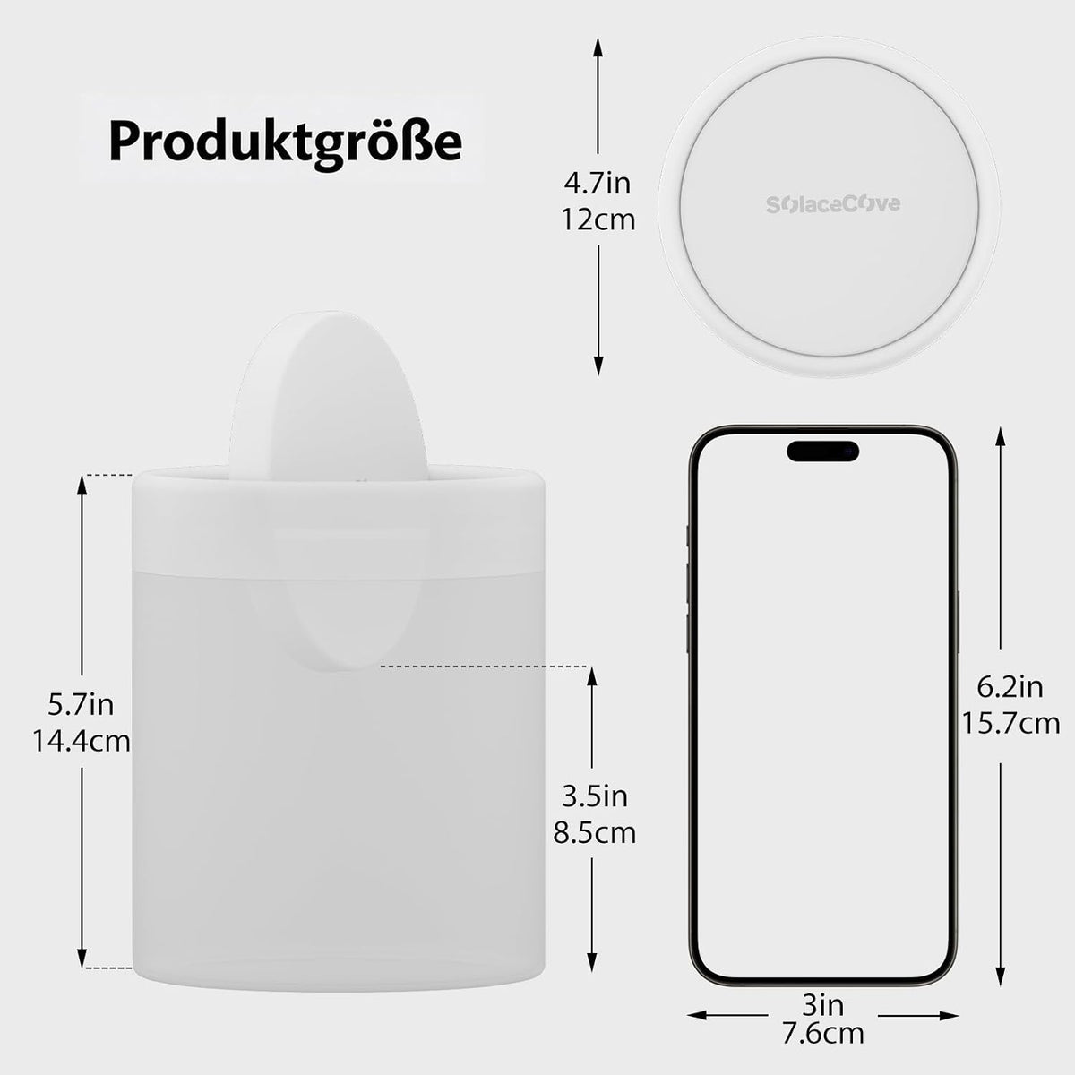 Desktop Trash can with Lid,0.4 Gallon Brushed Stainless Steel Countertop Trash Can with Swing Lid for Desktop Car Office Kitchen, Swing Top Trash Bin with a Roll of Trash Bag（White）