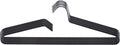 Non-Slip Metal Clothes Hangers - 5 Pack, Space-Saving Short Neck Hangers for T-Shirts, Dresses, Tank Tops, Jackets (Black)