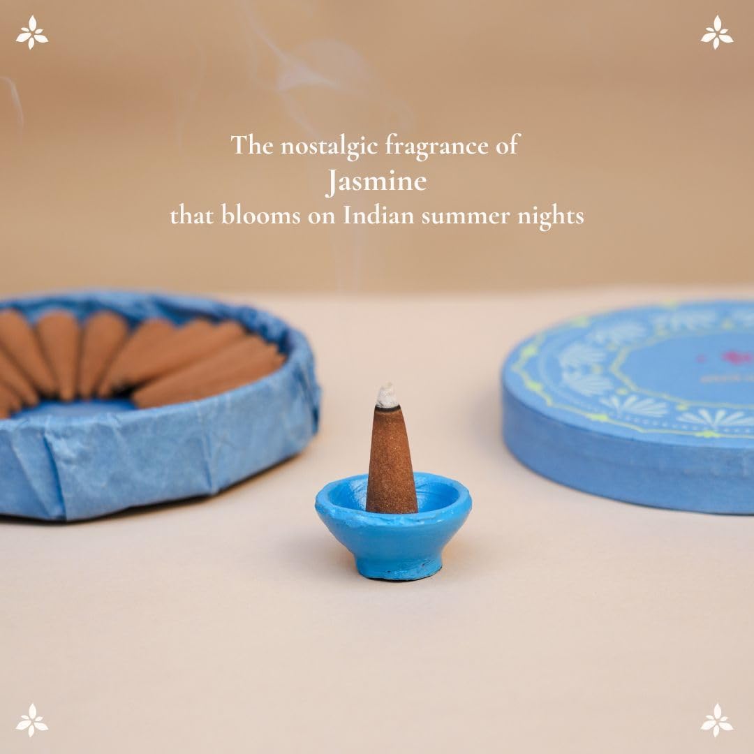 बूँद | Boond Fragrances Motiya Dhoop - Pure Jasmine Incense Cones