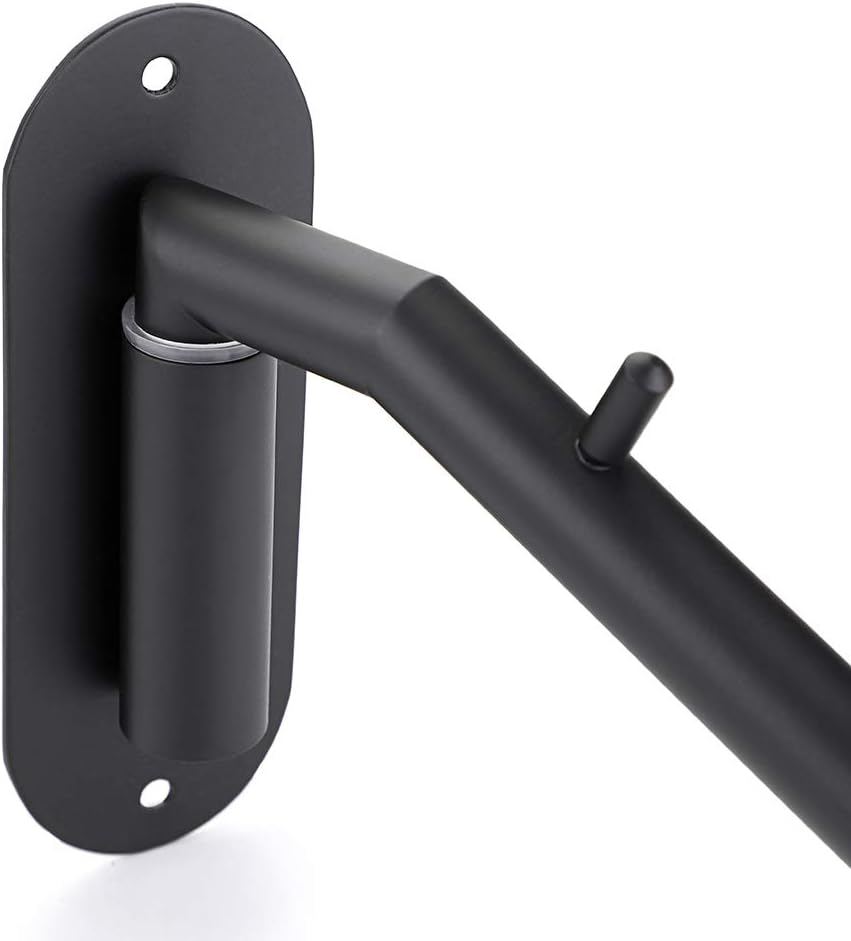 Sumnacon Clothes Hanger Rack，Wall Mount Garment Hook with Swing Arm，Black