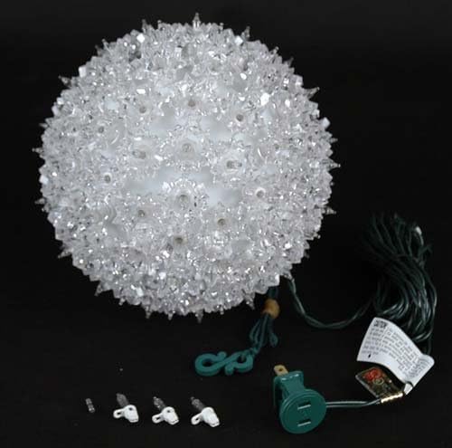 Novelty Lights 7.5in 100 Light Clear Starlight Sphere, Ornament Ball