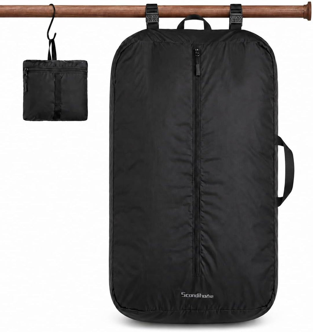 Travel Laundry Bag, 40L Foldable Dirty Clothes Bag with Two-Way Opening