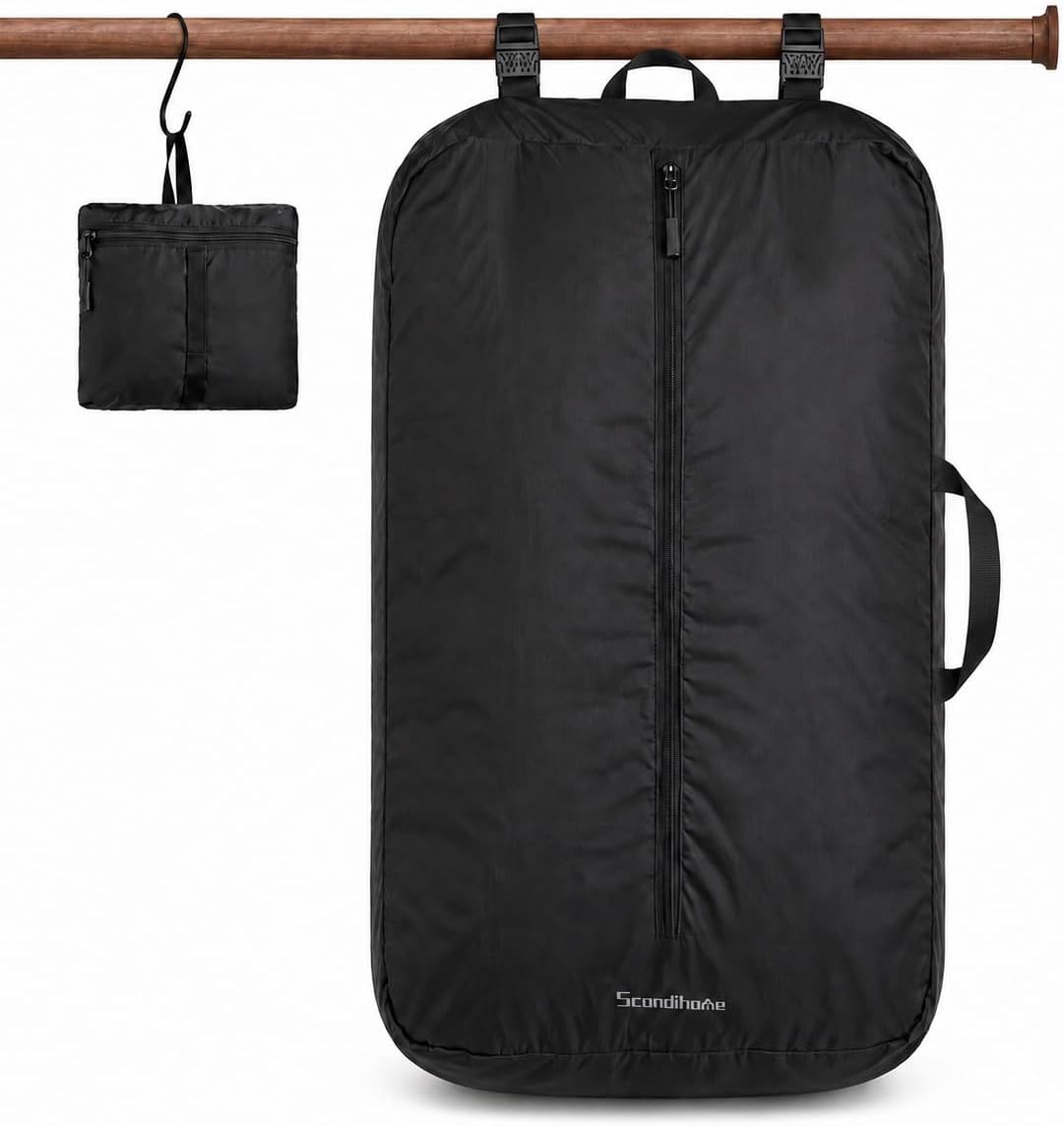 Travel Laundry Bag, 40L Foldable Dirty Clothes Bag with Two-Way Opening