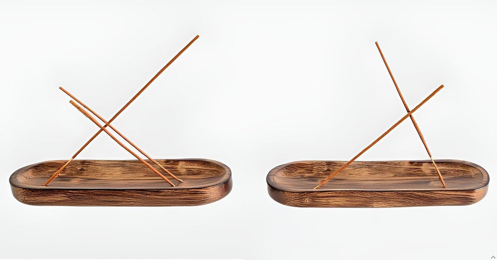 Incense Holder-Incense Burner/Ash Catcher-Handmade Wooden Incense Stick Tray Home- Meditation & Yoga Great Gift Table Décor (11"x 4" Inch)