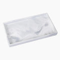 Bathroom Vanity Tray - 11'' Ceramic Rough-Textured Rectangle Countertop Tray, Heavy-Duty Organizer Plate for Perfume, Jewelry, Candles, Soap Dispenser, Kitchen Decorative Trays, Marble White