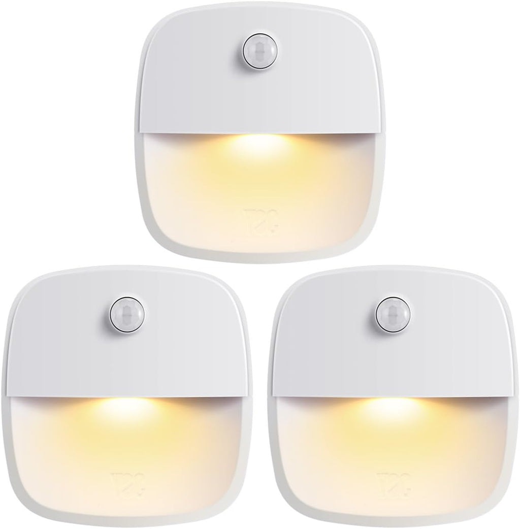 AMIR Upgraded Motion Sensor Stair Light Indoor (Warm White - Pack of 3)