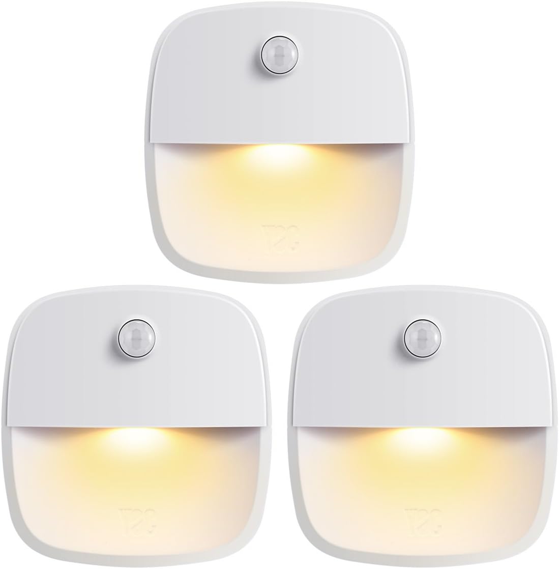 AMIR Upgraded Motion Sensor Stair Light Indoor (Warm White - Pack of 3)
