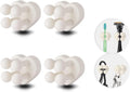 4 Pcs Waterproof Silicone Toothbrush Holder,White
