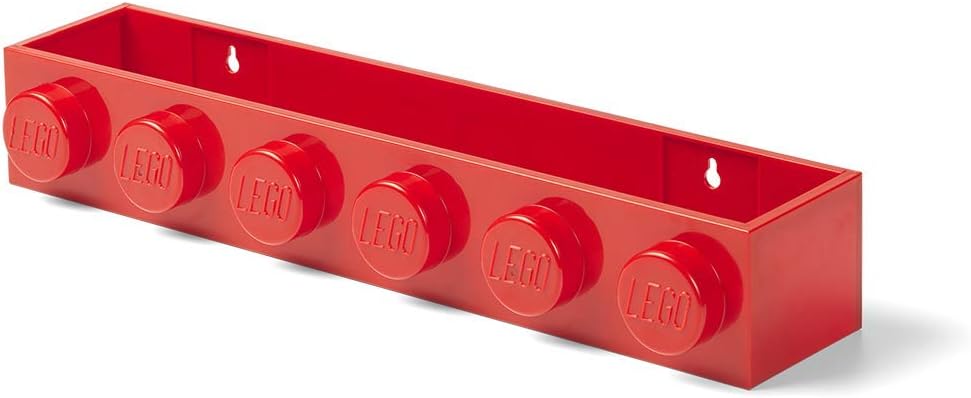 Room Copenhagen LEGO Book Rack Wall Shelf 18.9 in Red