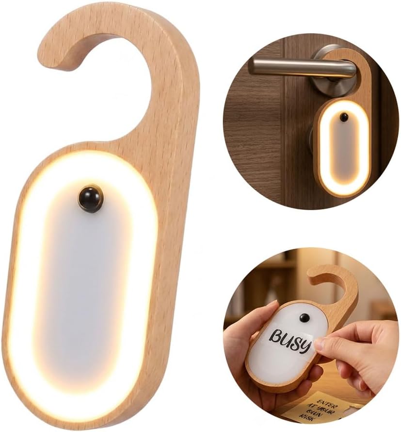 Rechargeable Motion Sensor Night Light - Portable Door Hanger LED Light