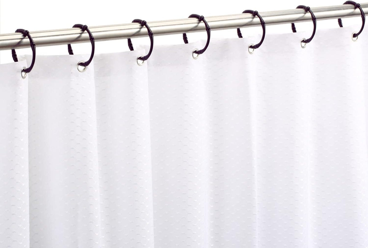 Bronze Shower Curtain Rings, Rustproof Shower Curtain Hooks for Bathroom, CHICTIE Metal Decorative Shower Hooks Hangers for Shower Curtain Rod,Set of 12 Circle Ring Design