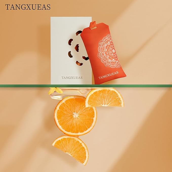 Sunny Orange Scented Sachets for Drawers and Closets, Long Lasting Home Freshener - Gift Set Ready,1 Pcs