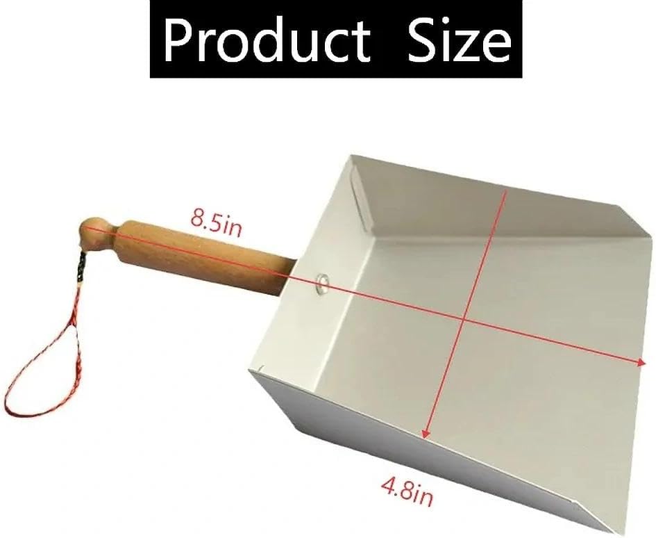 Mini Metal Dust Pan, 8.5-Inch Stainless Steel Handheld Dustpan