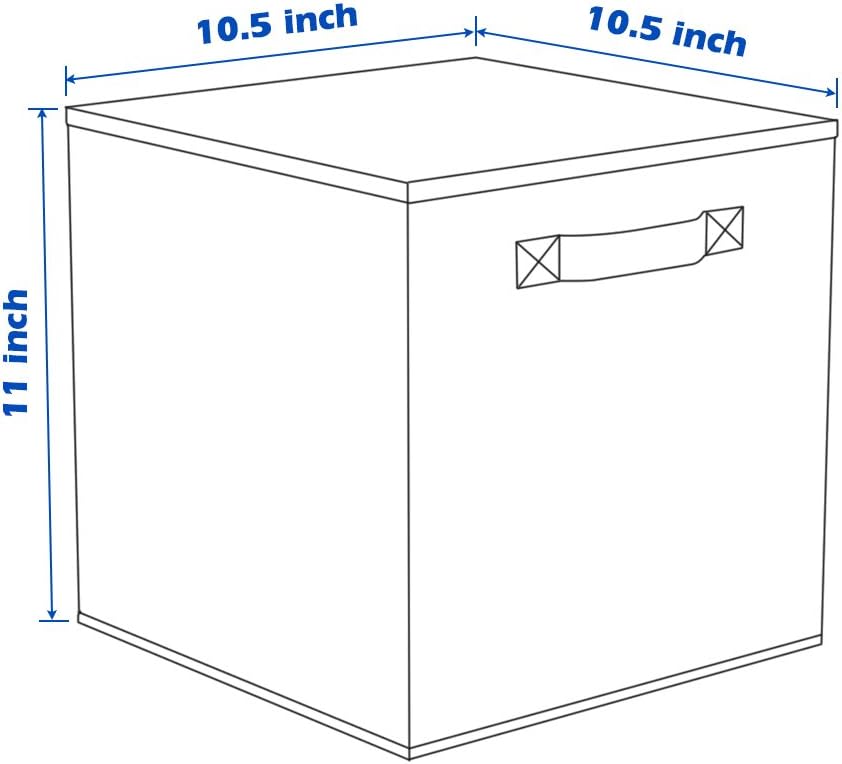 ShellKingdom Storage Bins, Foldable Fabric Storage Cubes And Cloth Storage