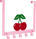 Reallnaive Cherry Bathroom Decor Over The Door Hooks Pink Cute Door Hanger